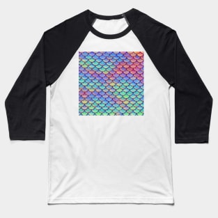 Iridescent Mermaid Scales Baseball T-Shirt